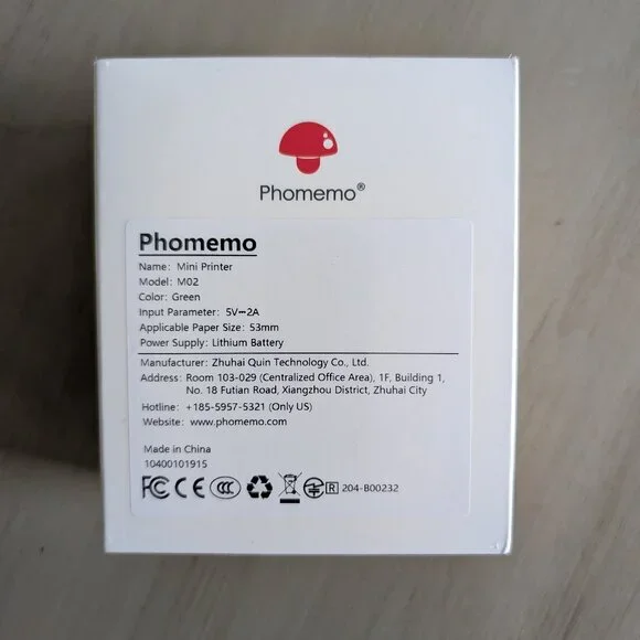 Phomemo M02 Mini Blue Pocket Printer Bluetooth Mini Mobile Thermal Printer - Picture 2 of 5